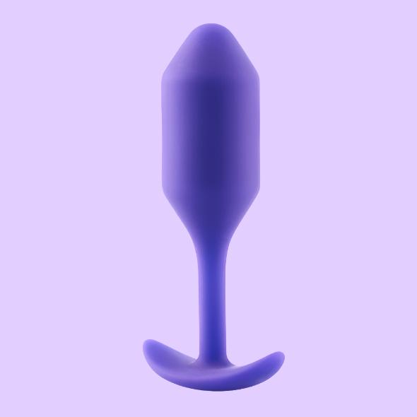 b-Vibe Snug Plug 2 Πρωκτική Σφήνα σε μωβ χρώμα