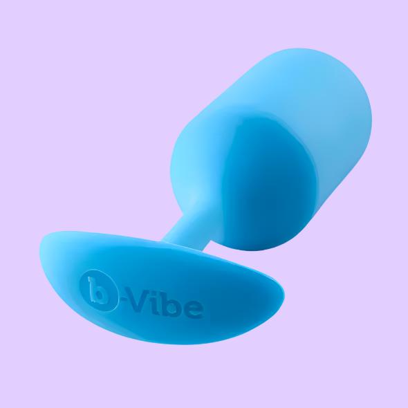 b-Vibe Snug Plug 3 Πρωκτική Σφήνα σε πετρόλ χρώμα κάτω όψη