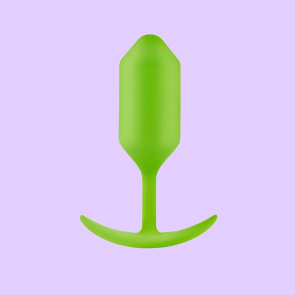 b-Vibe Snug Plug 3 Πρωκτική Σφήνα σε λάιμ χρώμα