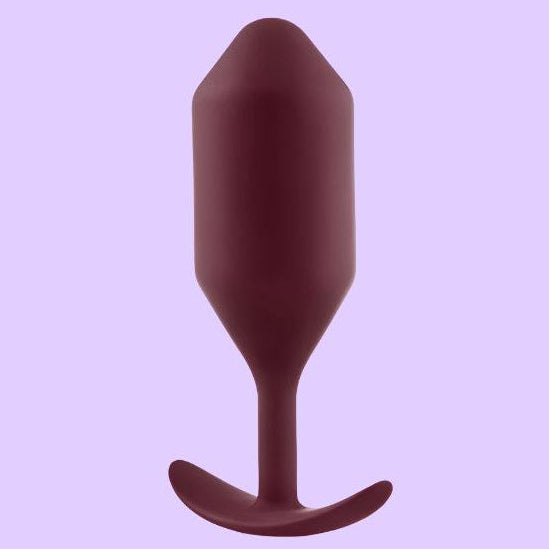 b-Vibe Snug Plug 5 Πρωκτική Σφήνα σε βυσσσινί χρώμα