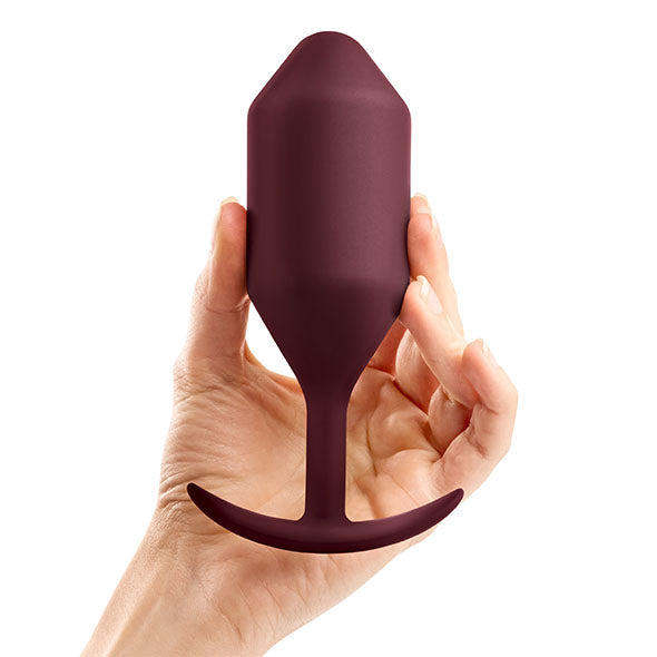 b-Vibe Snug Plug 5 Πρωκτική Σφήνα σε βυσσσινί χρώμα