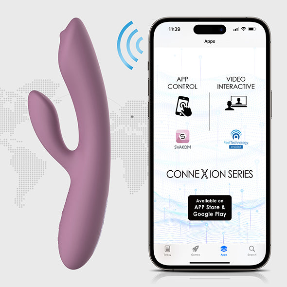 SVAKOM Trysta Δονητής Διπλής Διέγερσης με G-Spot Ball - App Controlled